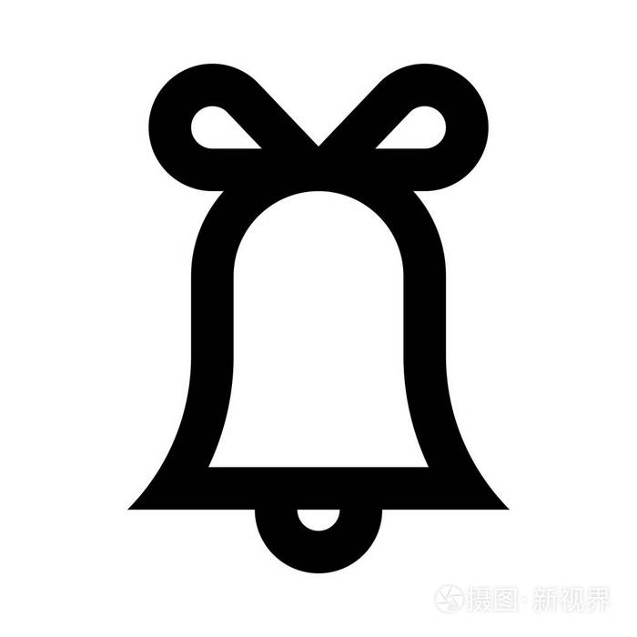 响铃标志向量例证