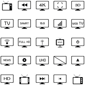 电视图标集