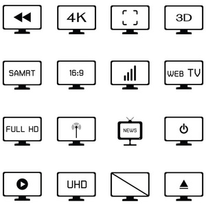 电视图标集