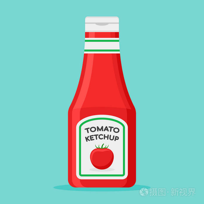 番茄酱简笔画简单图片