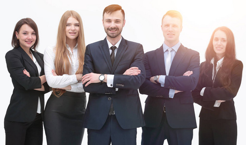 个 领导者和成功的商业团队 相似素材图片