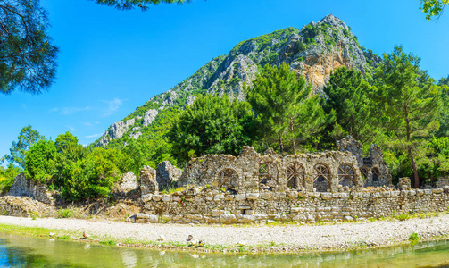 浴室的废墟, Olympos, 土耳其