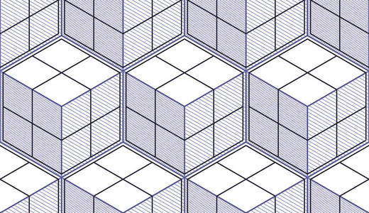 抽象黑白切割画图片