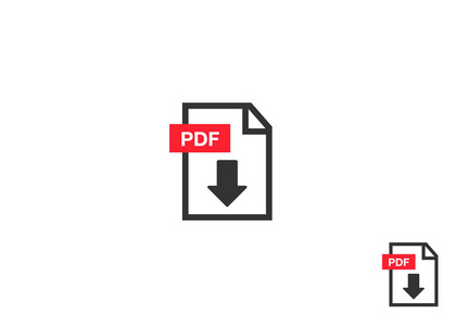 Pdf 图标文件。文件图标。文档图标集