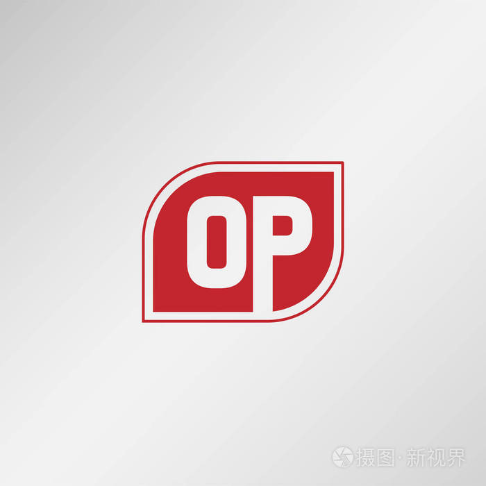 首字母op标志设计