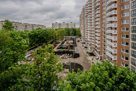 莫斯科现代住宅高层建筑