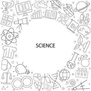 从线图标的科学背景。线性向量模式