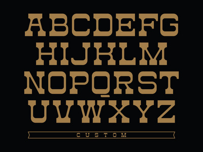 黑和金色主题中带有拉丁文字母的矢量字母表照片