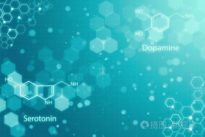 创意发光的化学背景.化学概念.3d 渲染