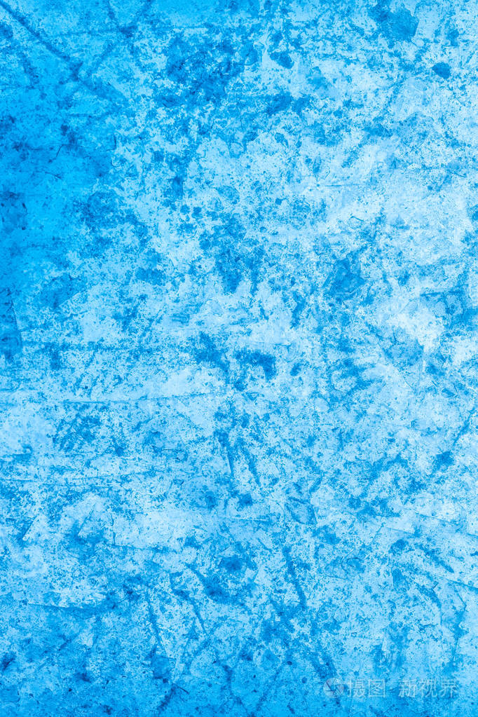 有质感的蓝色冰冻冰冬季背景