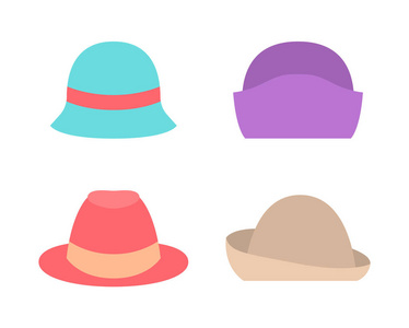 套装女式帽子夏春秋模式图标