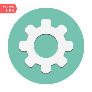 齿轮帮助在白色背景上设置图标向量,工具,齿轮,齿形符号.