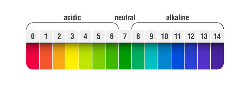 ph值表酸碱溶液 ph 值表, 酸碱平衡图表照片