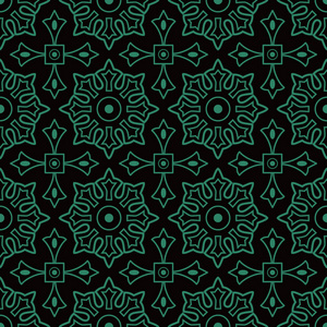 仿古无缝背景圆十字方形几何花照片