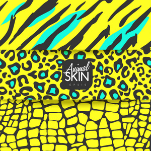 动物皮肤模式︰ 矢量图照片