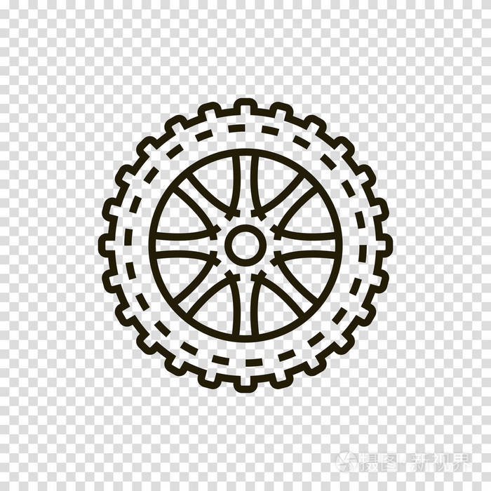汽车车轮矢量图标插画-正版商用图片0oa9tu-摄图新视界