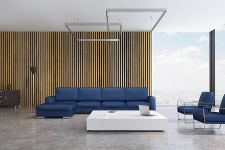 蓝色沙发客厅