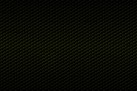 黄色的碳纤维六边形斑图