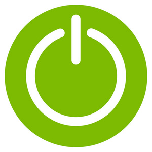 关闭电源平面矢量图标照片