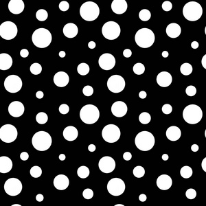 创意墙纸简单黑白圆圈抽象圆点无缝图案.