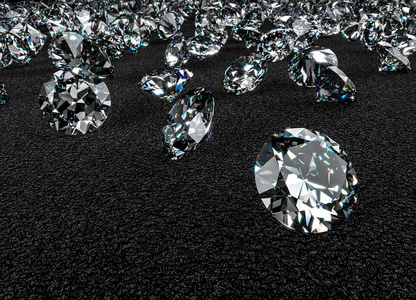 3d 渲染的钻石背景