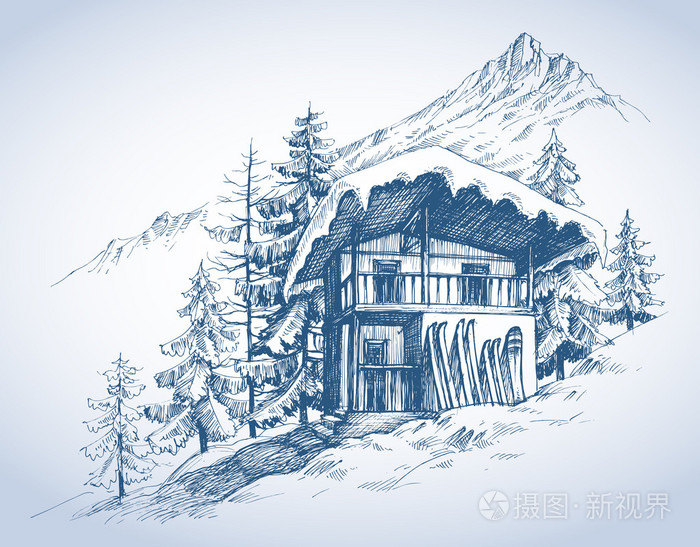 在山度假村小屋