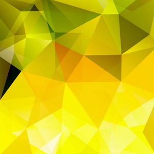 多边形矢量背景。可用于封面设计, 画册设计, 网站背景。矢量插图。黄色, 绿色, 橙色颜色