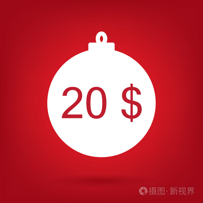 圣诞销售不干胶标签价格20美元