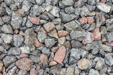 质地不同颜色的小花岗岩石。建筑用花岗岩