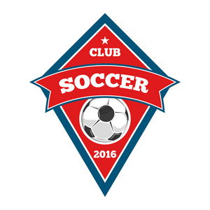 矢量足球徽章图片