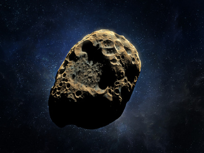 3d 渲染的一颗小行星