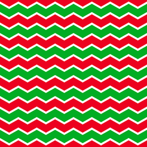 圣诞节背景有绿色和红色的之字形条纹