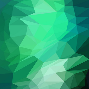 抽象的绿色三角形背景 矢量图