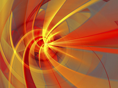 抽象几何橙色背景为设计。抽象的火背景以光滑的软线
