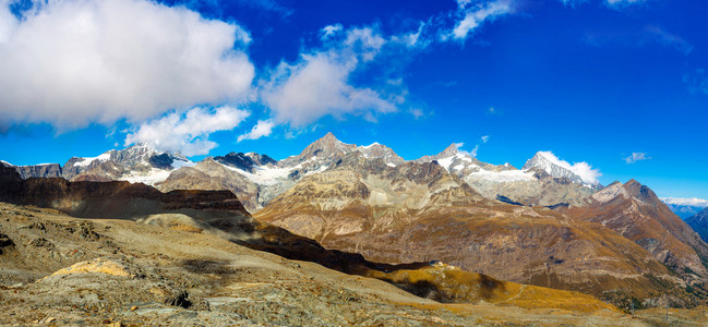 在瑞士阿尔卑斯山风景