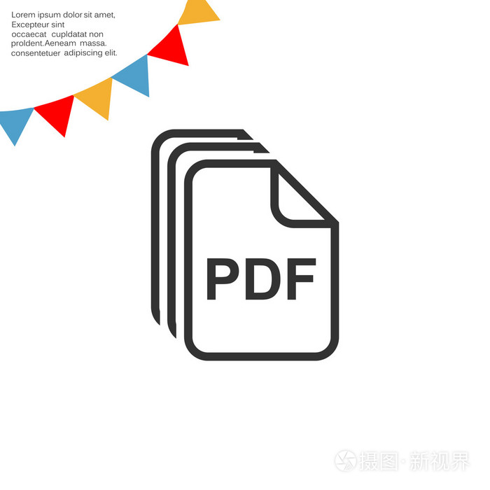 文件 Pdf 简单 web 图标