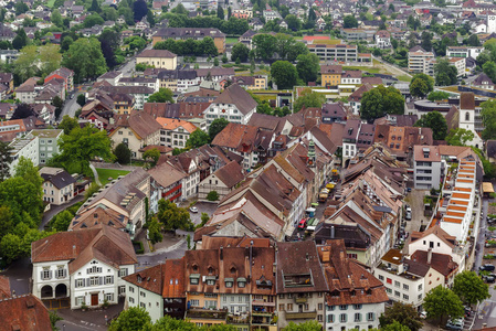 utsikt ver lenzburg, Schweiz