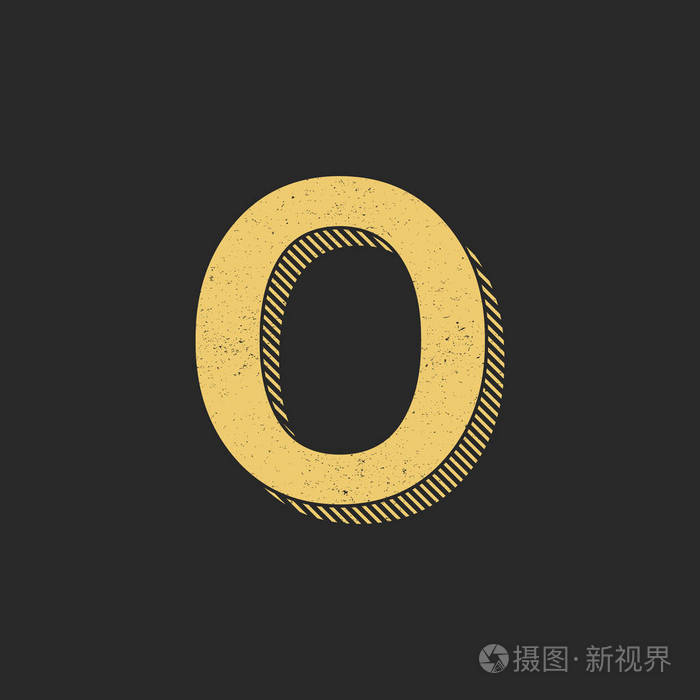 老式矢量徽标字母oo字母设计向量