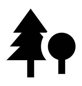 树平面向量图标