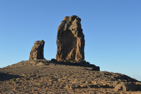 罗克 Nublo。natulal 岩石风景的大加那利岛