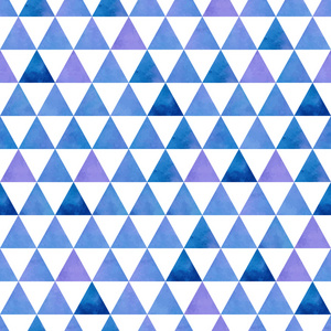 在白色背景上的蓝色和紫色的三角形
