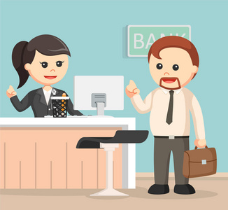 女银行柜员服务业务人照片