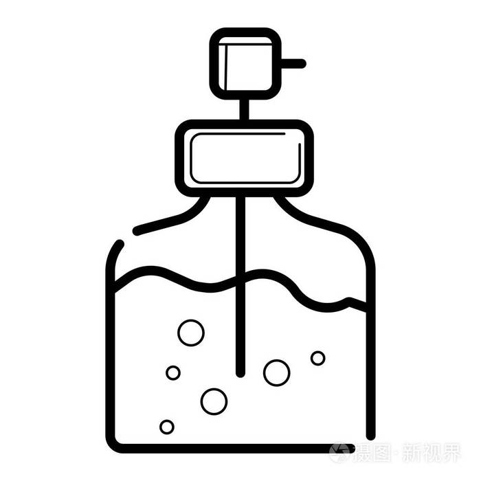 在白色背景上隔离的液体肥皂图标插画-正版商用图片0ocwd8-摄图新视界
