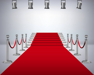 发光的楼梯图片