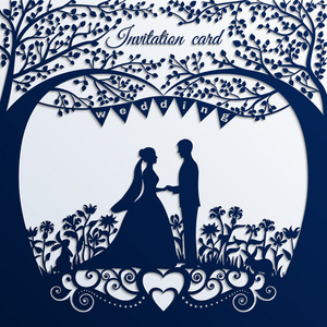 婚礼剪影图片-婚礼剪影素材-婚礼剪影插画-摄图新视界