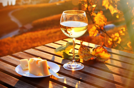 红酒和奶酪对日内瓦湖