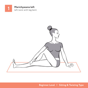 瑜伽体式 Marichyasana