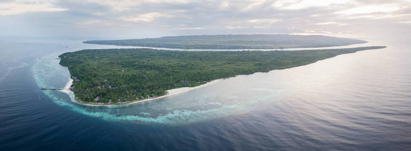 美丽和健康的珊瑚礁生长在 Wakatobi 国家公园, 南部的苏拉威西在印度尼西亚。这个美丽的地区拥有惊人的珊瑚礁和广阔的海洋生