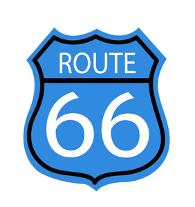 66 号公路标志照片