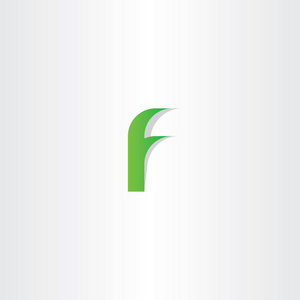 logo f 绿色字母 f 矢量图标标志设计